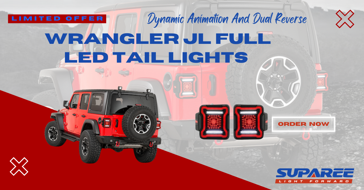 Jeep Wrangler LED Tail Lights for JL JLU