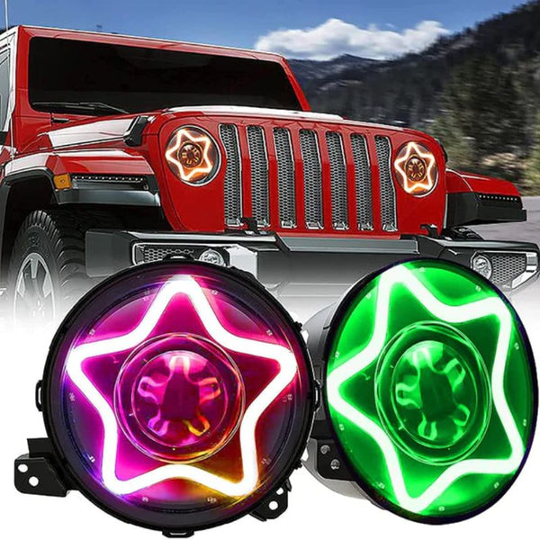 LED Jeep Headlights For 2018-2024 Wrangler JL & Gladiator