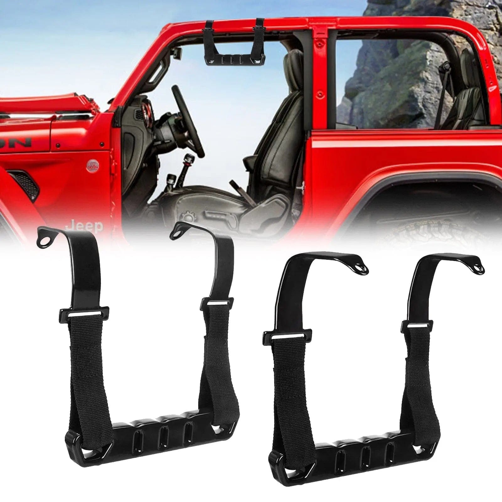 Grab Bars Front Roll Bar Grab Handles Kit for Jeep – SUPAREE