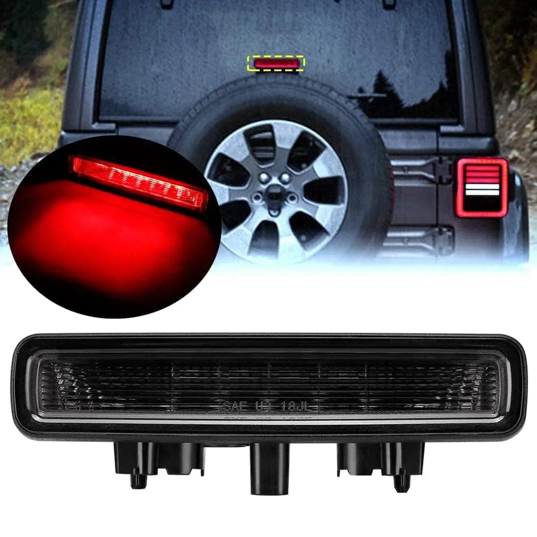 Suparee Jeep Wrangler JL Brake Light with Red Smoke – SUPAREE