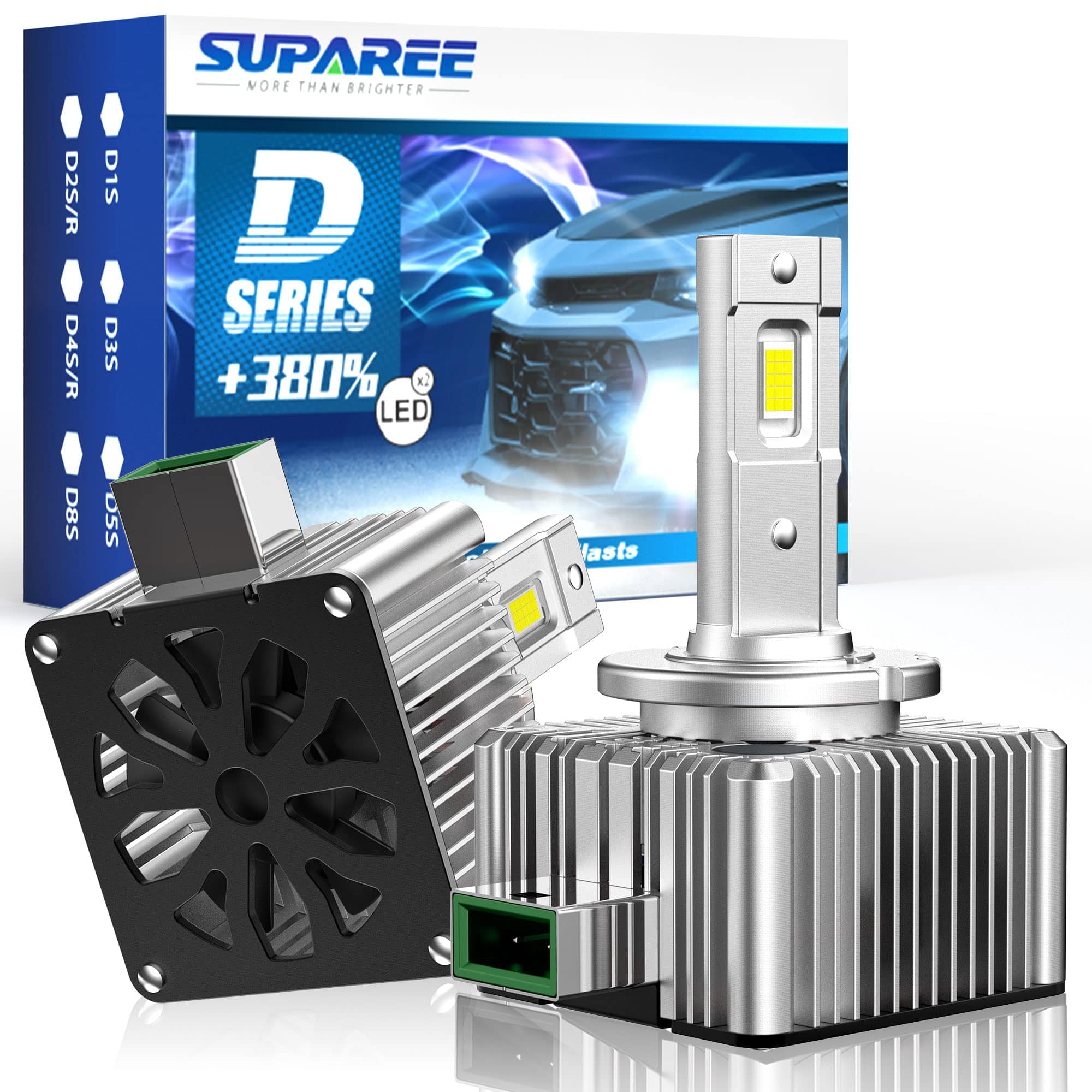 SUPAREE New D1S D1R D1C LED Headlight Bulbs Plug and