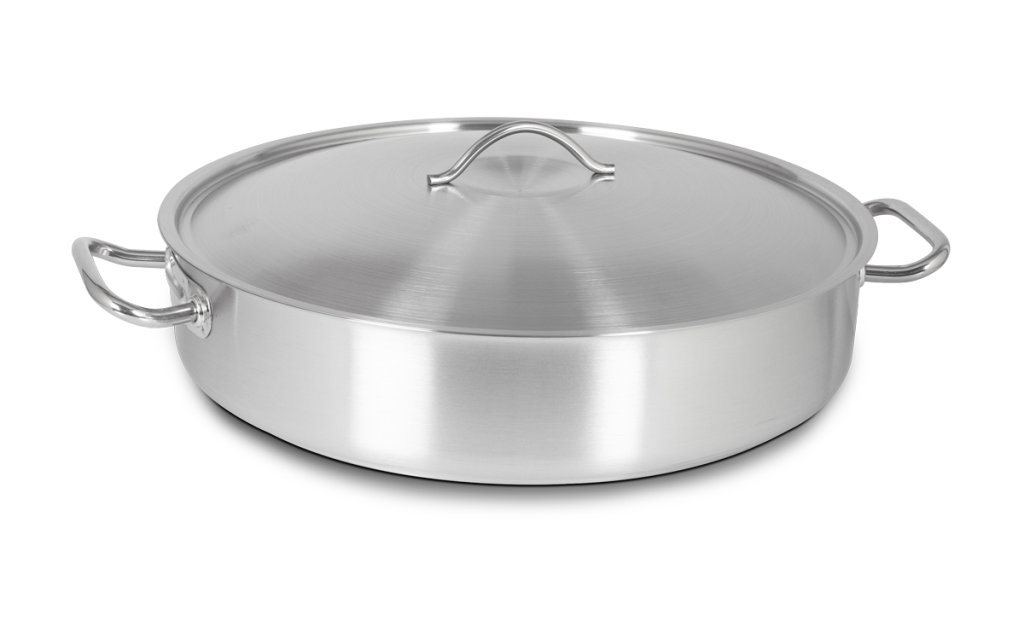 KAPP HS Gastro Shallow Brazier Stock Pot (With Lid) 24x4 30146010