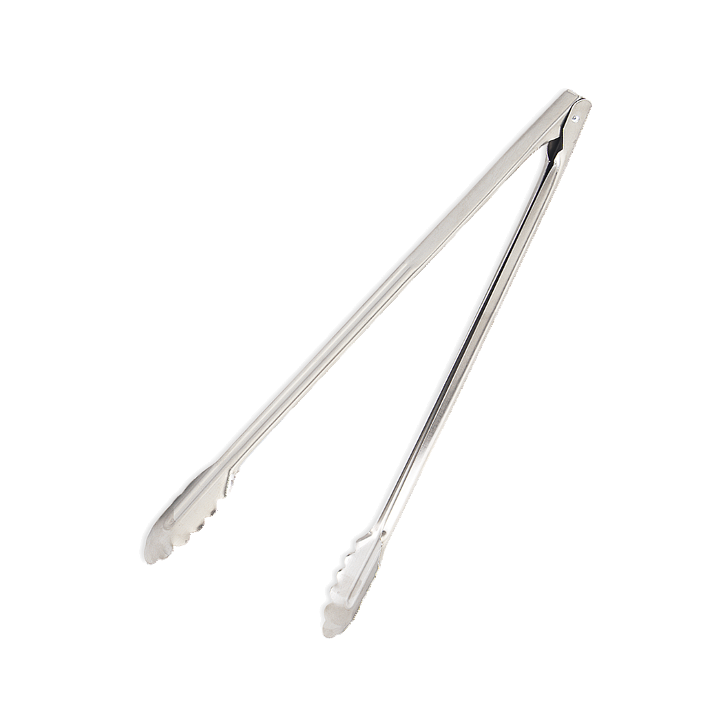 Browne Foodservice Tongs Heavy Duty SS Satin Finish 12