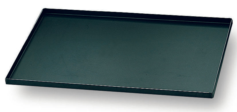 Matfer 455001 Blue Steel Oven Baking Sheet with Straight Edges Black