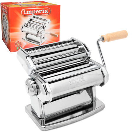 Imperia Pasta Maker Machine - Heavy Duty Steel Construction W Easy Lock Dial and