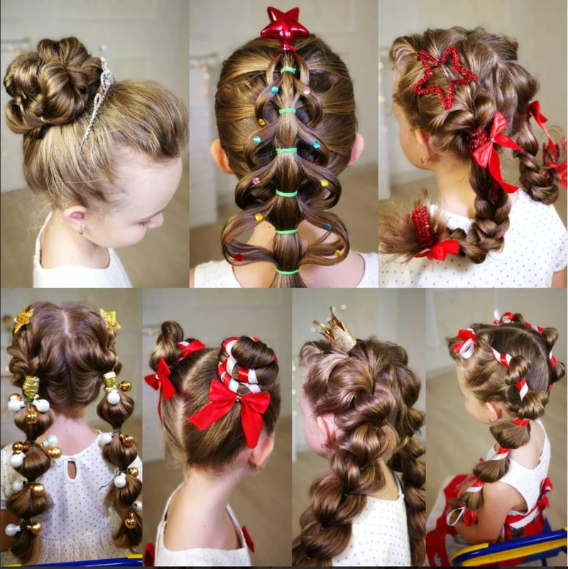 24 Easy Christmas Hairstyles For Girls One For Each Day Of Advent