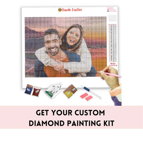 5D Custom Diamond Painting, Create Your Own Diamond Painting Personalized  Diamond Art for Home Wall Decor, Upload Family Photos, Pet Photos, Own