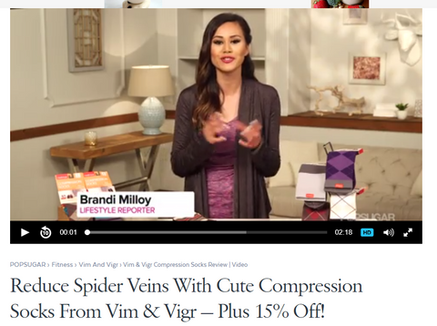 VIM & VIGR Compression Socks on PopSugar