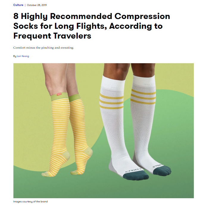 8 Highly Recommended Compression Socks for Long Flights, According