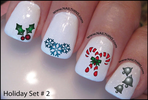 christmas nail decals