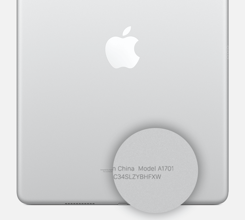 Check your iPad Model