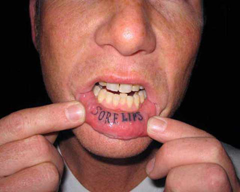 59 Painfully Cool Inner Lip Tattoos | Temporary Tattoo Blog