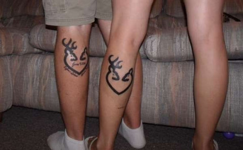 Couple tattoos deers