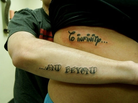 Tatouages pour couple To infinity ... and beyond