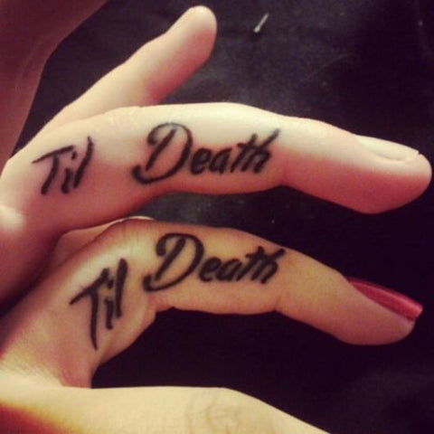 Tatouages de couple Til Death