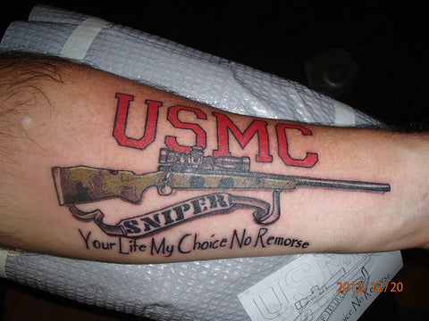 30 Bad Ass Marine Corps Tattoos Temporary Tattoo Blog Choose from 320+ sniper graphic resources and download in the form of png, eps, ai or psd. 30 bad ass marine corps tattoos