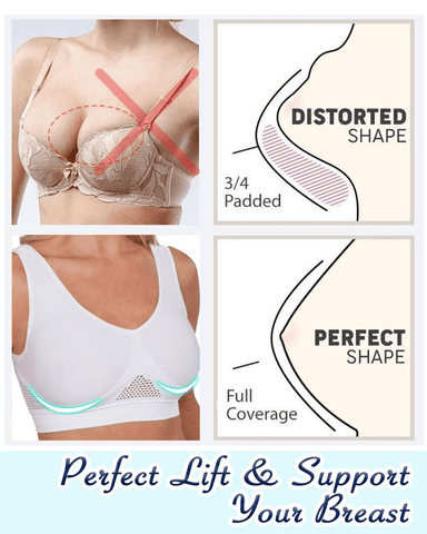 No more sweaty clothing! Ultra Comfort Aire Bra features special