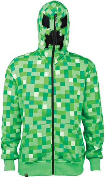 Jinx Men's Minecraft Creeper Premium Zip-up Hoodie – HiveTees