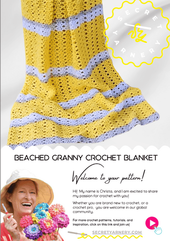Beached Granny Crochet Blanket - Secret Yarnery