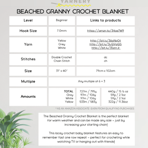 Beached Granny Crochet Blanket - Secret Yarnery