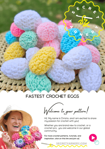 Fastest Crochet Eggs - Secret Yarnery