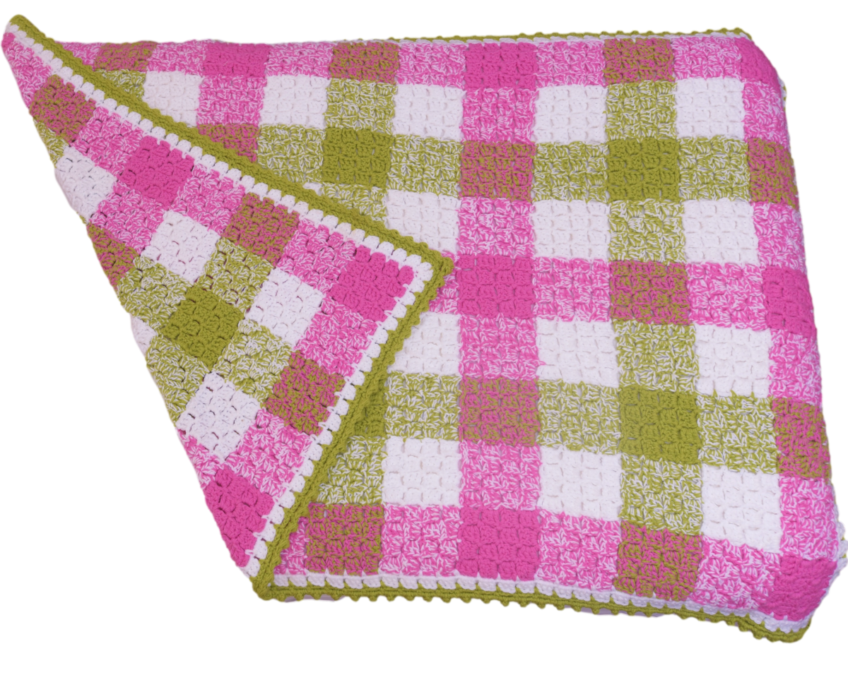 Berry Biscuit Baby Blanket with Gumdrop Border - Easy to Follow Writte -  Secret Yarnery