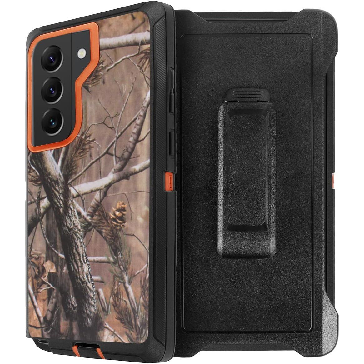 Heavy Duty Defender Galaxy S23 Plus Case Belt Clip Holster - RealTree Camo