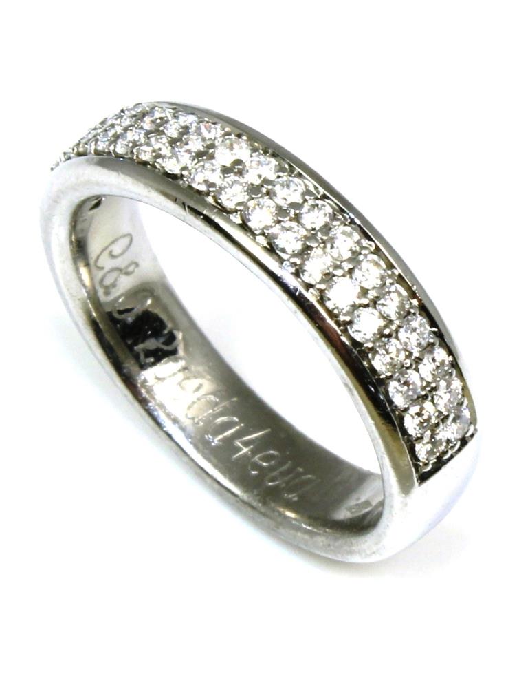 Double Row Pave Diamond Band Wilsonville Diamond