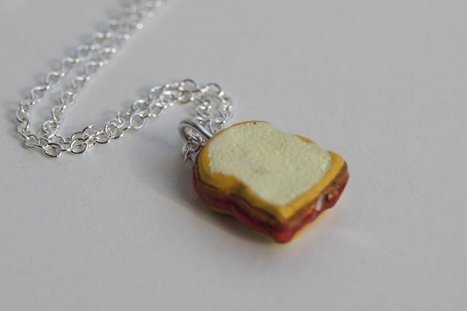 It S Peanut Butter Jelly Time Sandwich Charm Necklace