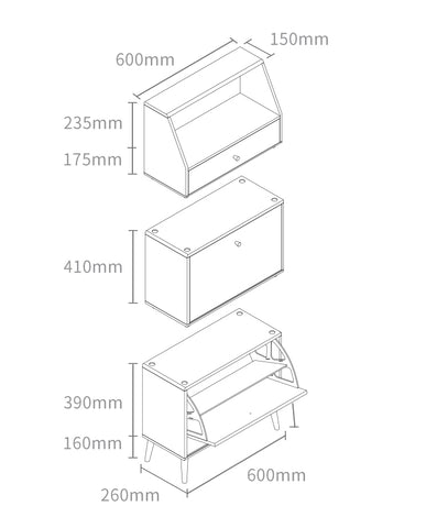 Towns Bamboo Shoe Storage Cabinet