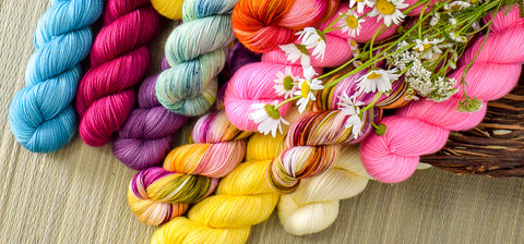 Multicolored Yummy 2-Ply yarn