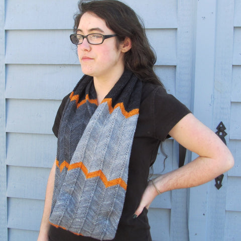 Poly Chevron Cowl by Jennifer Krause