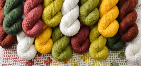 Laurel Falls yarn on knitted sweater