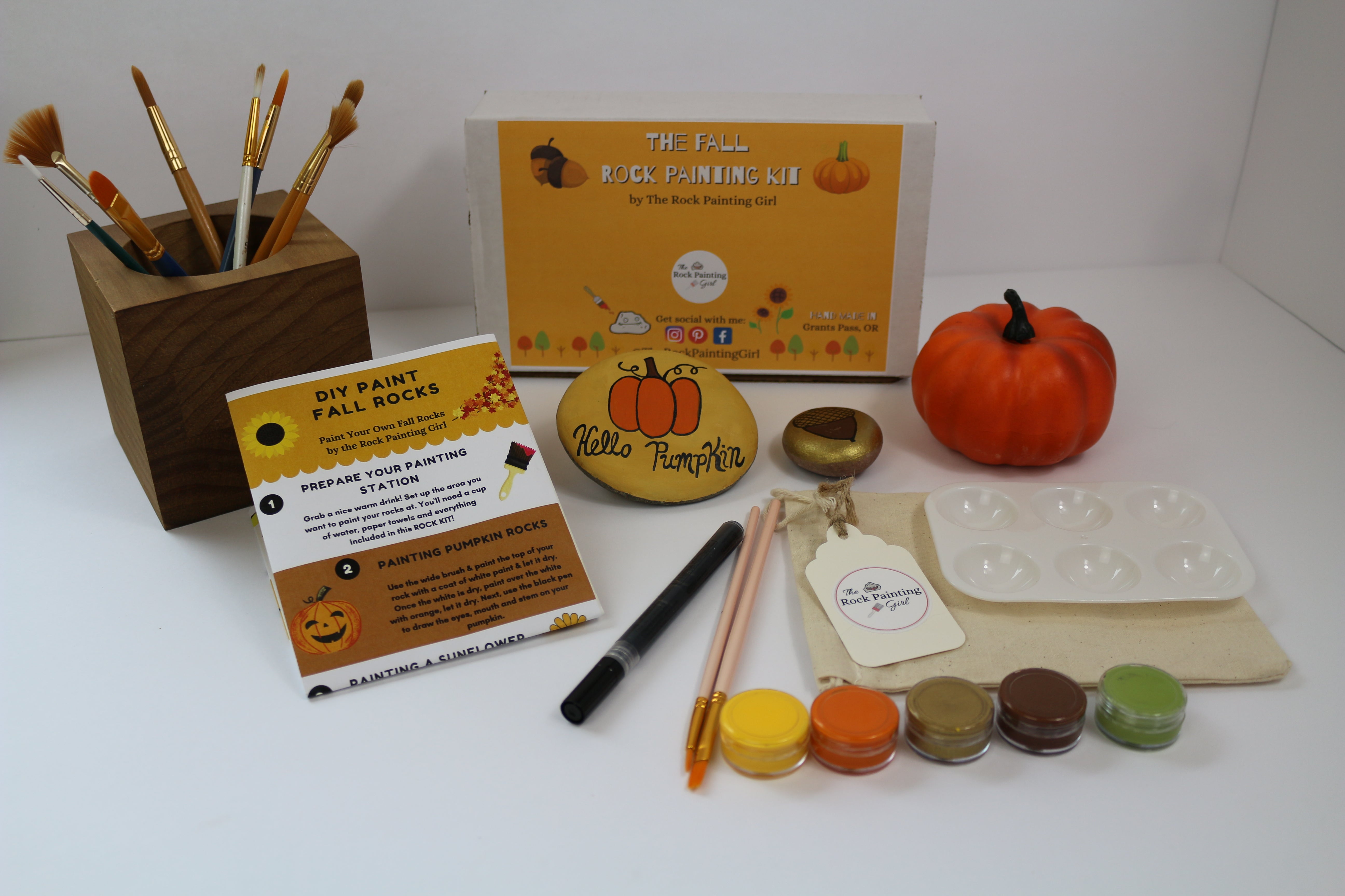 Fall Rock Painting Kit - Fall Ideas- The Rock Painting Girl