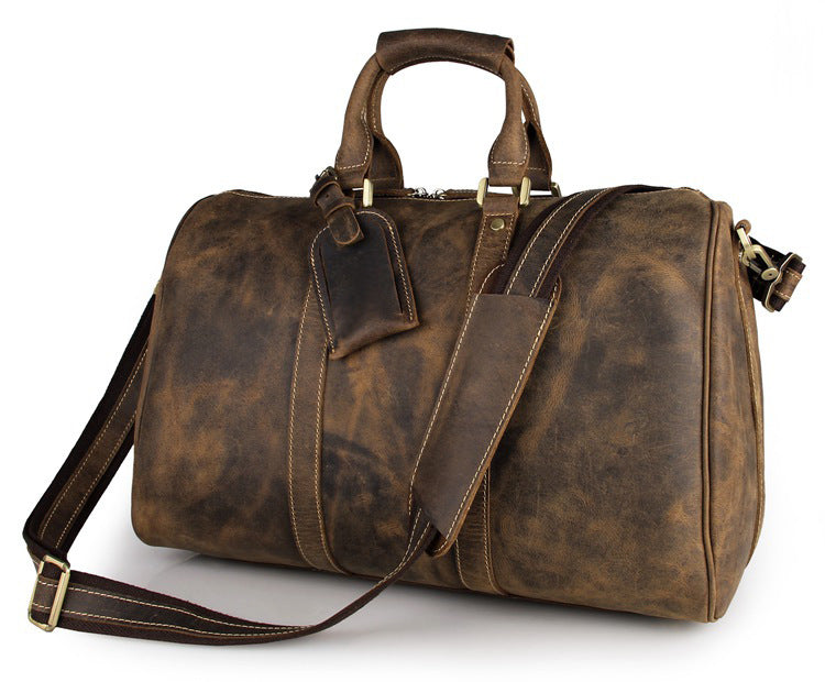 Outback - Brown - Men&#39;s Leather Duffle Bag | Love Handbags