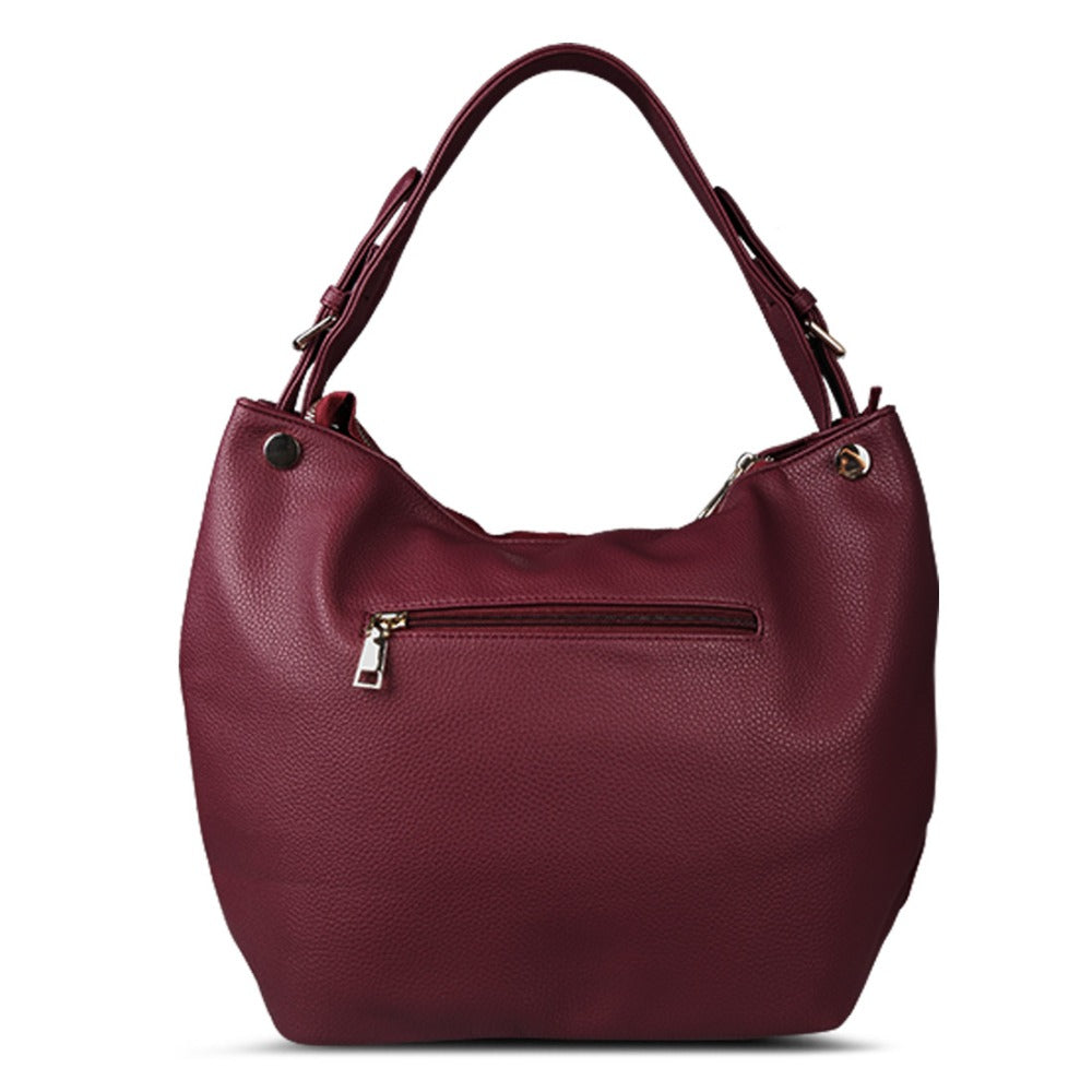 Isabella - Black - Suede Leather Hobo Bag | Love Handbags