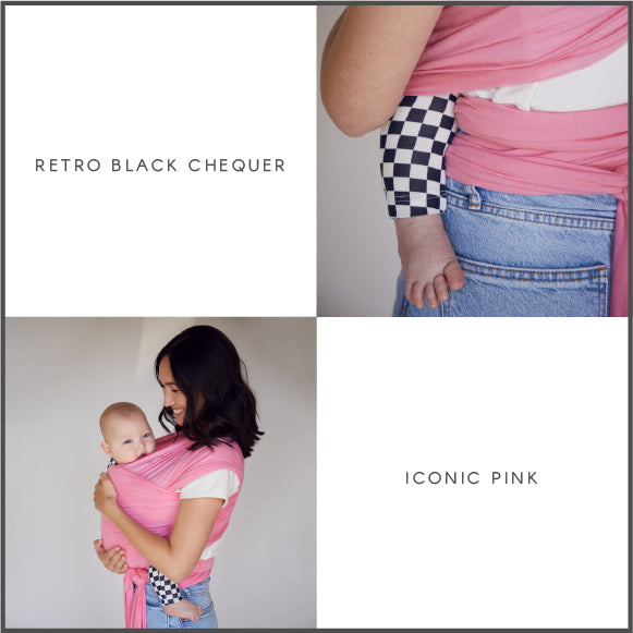 Retro Black Chequer + Iconic Pink