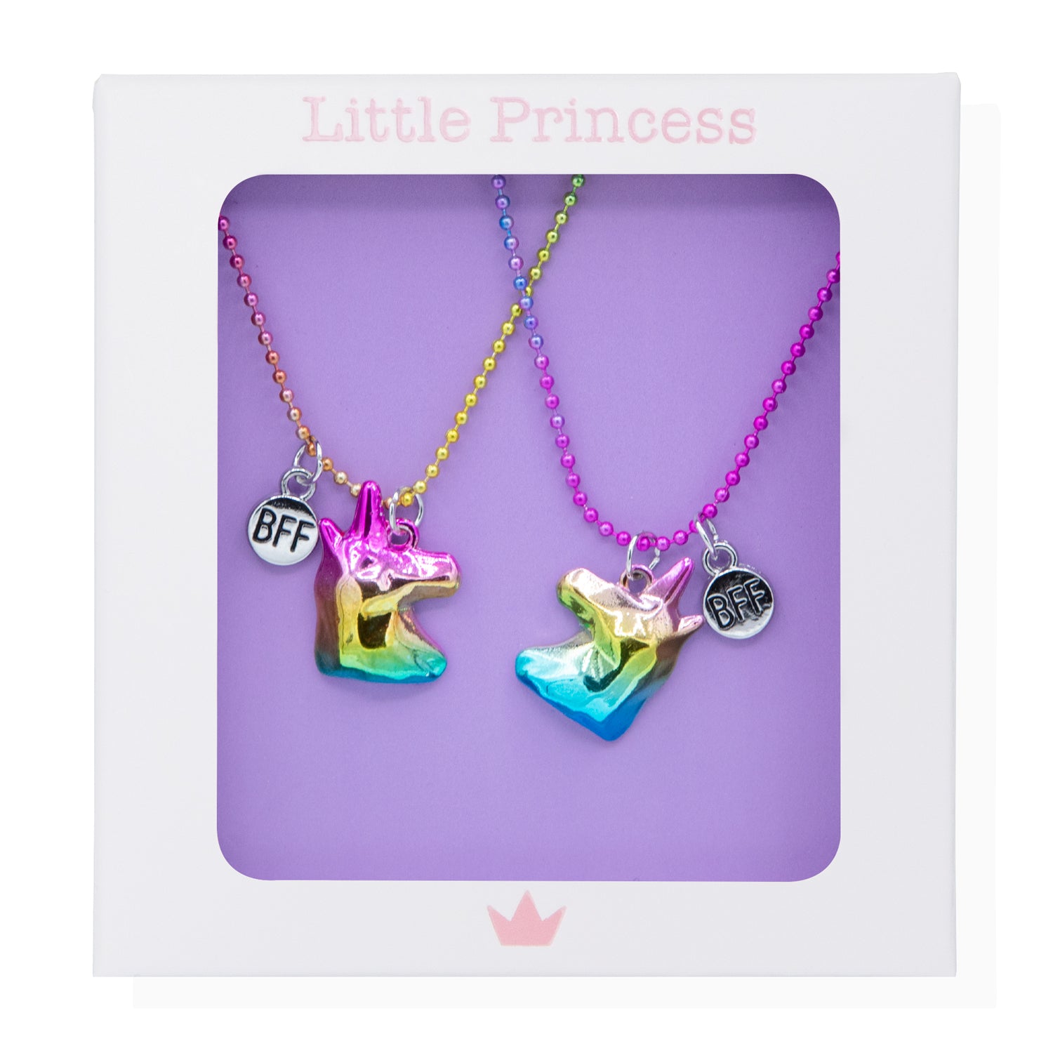 Little Princess 2 Cadenas BFF Unicorn YOU ARE PRINCESS