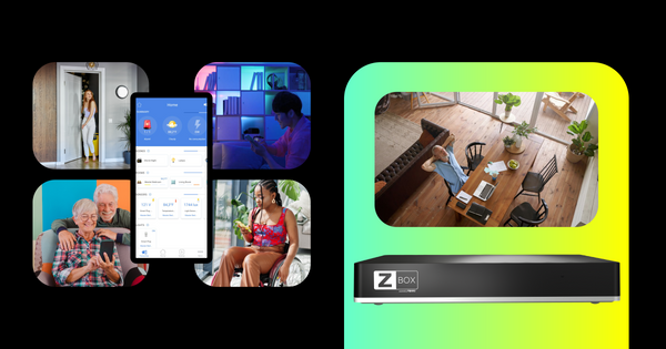 Z-Box Hub with smart home mobile app