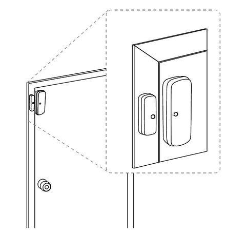 Aeotec by Aeon Labs Z-Wave Plus Door Window Sensor Gen5 ZW120-A Mounting