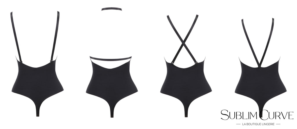 body string gainant-Noir Sublim-Différents styles bretelles