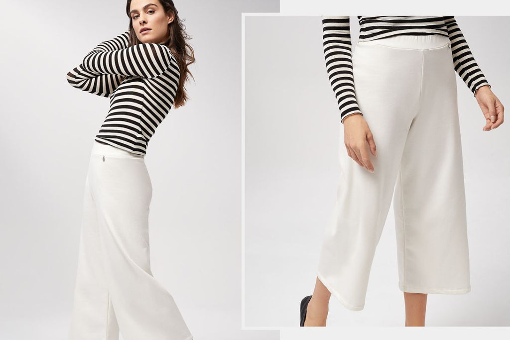 Cómo combinar un pantalón blanco en invierno