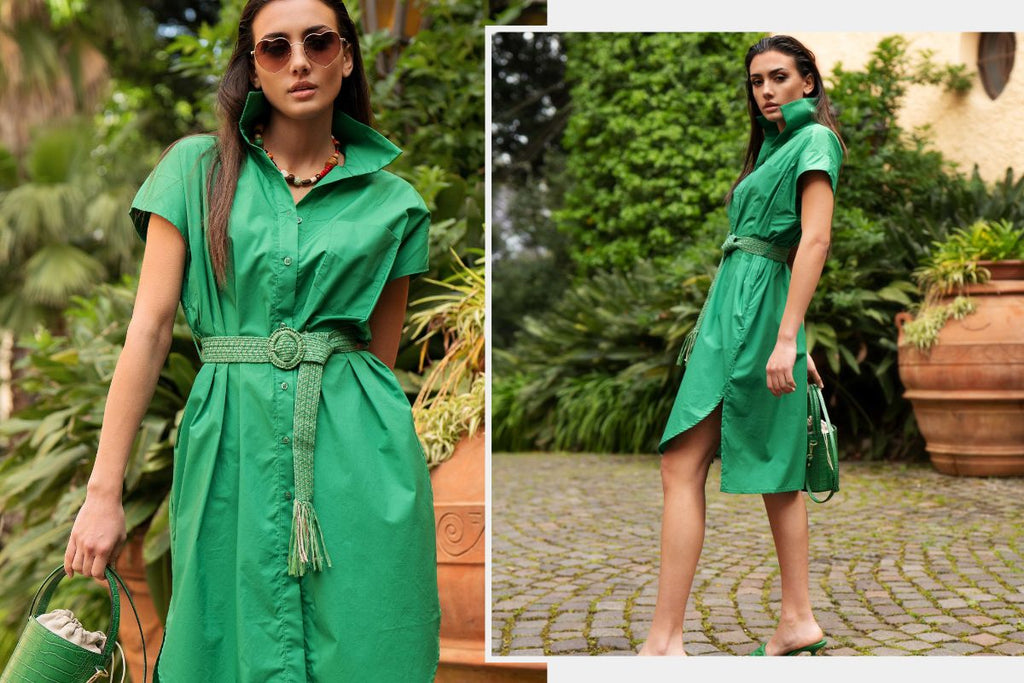 Cómo combinar un vestido verde para una boda