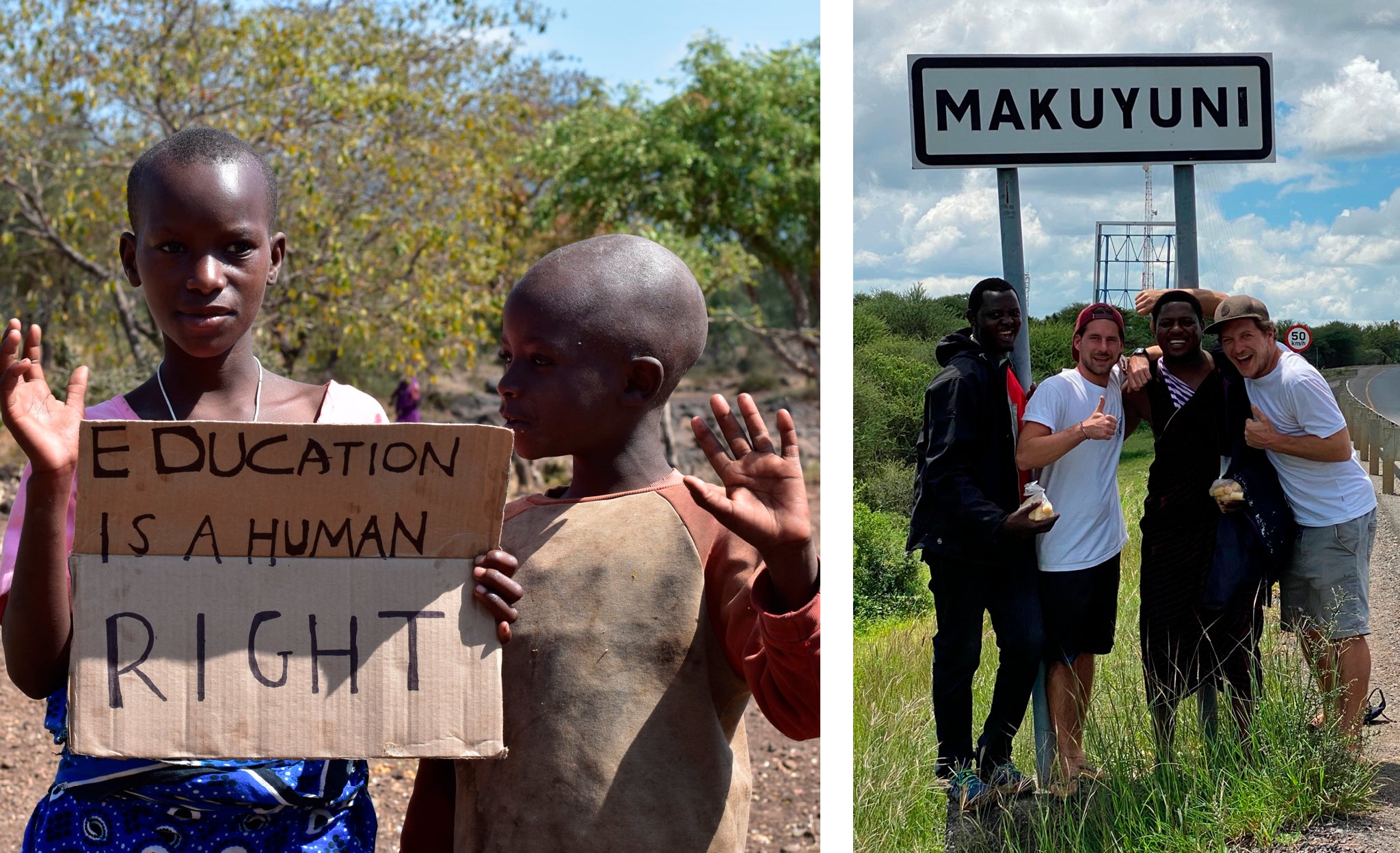 Collage Makuyuni Kinder und Gründer