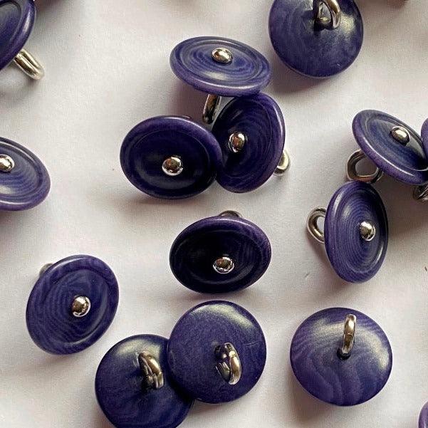 Corozo Buttons - Deep Sea Blue