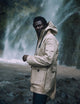 Man wearing beige parka from AETHER Apparel