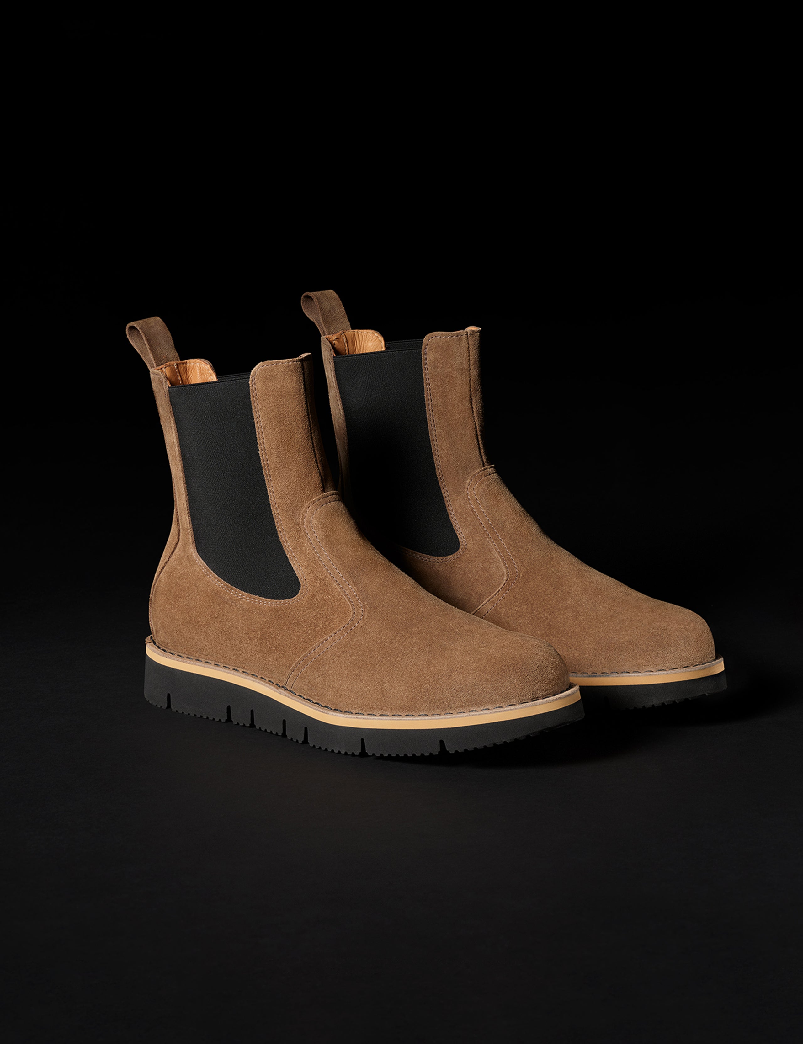 brown suede men's boots from AETHER Apparel