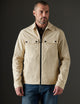 Man wearing beige jacket from AETHER Apparel