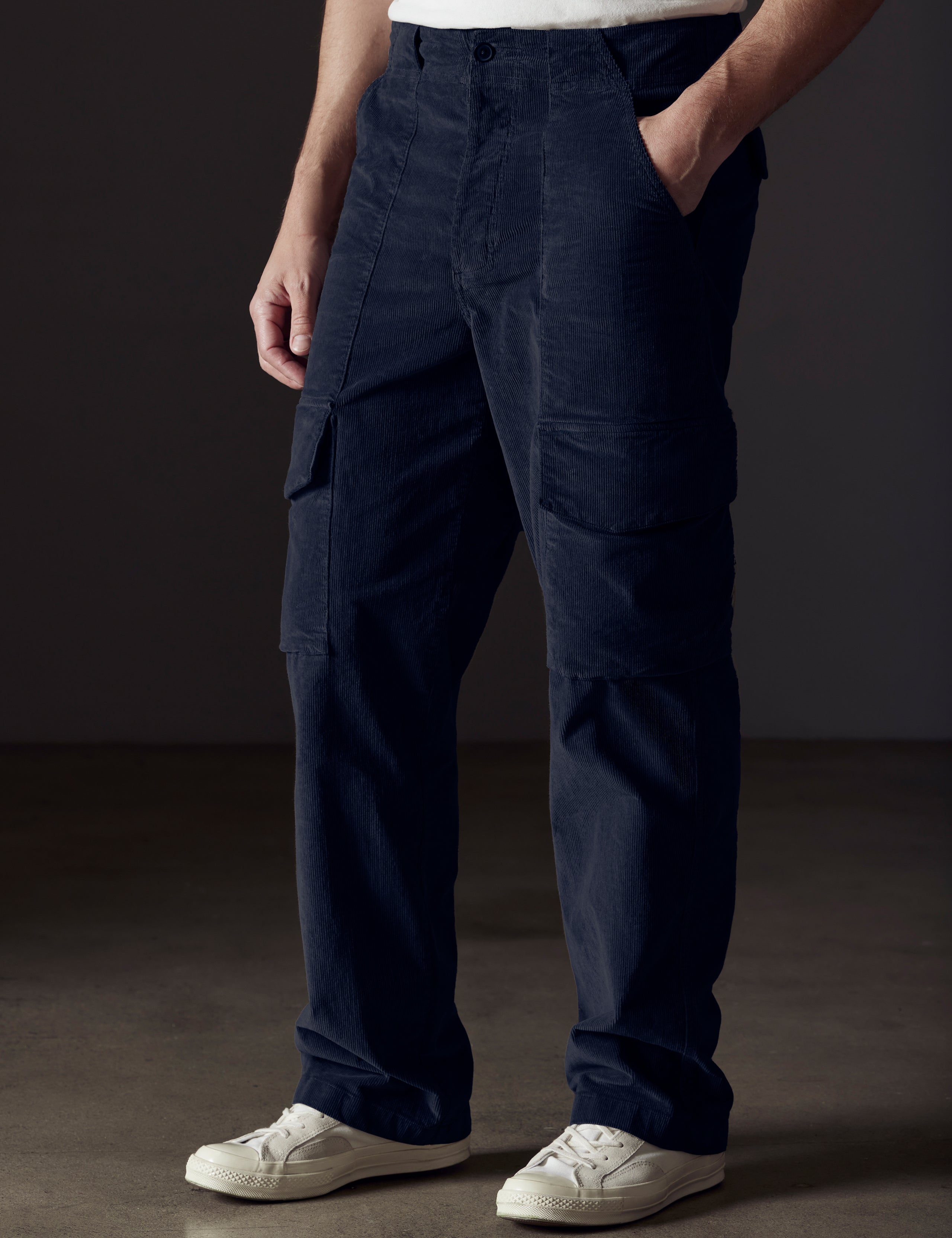 blue corduroy pant from AETHER Apparel