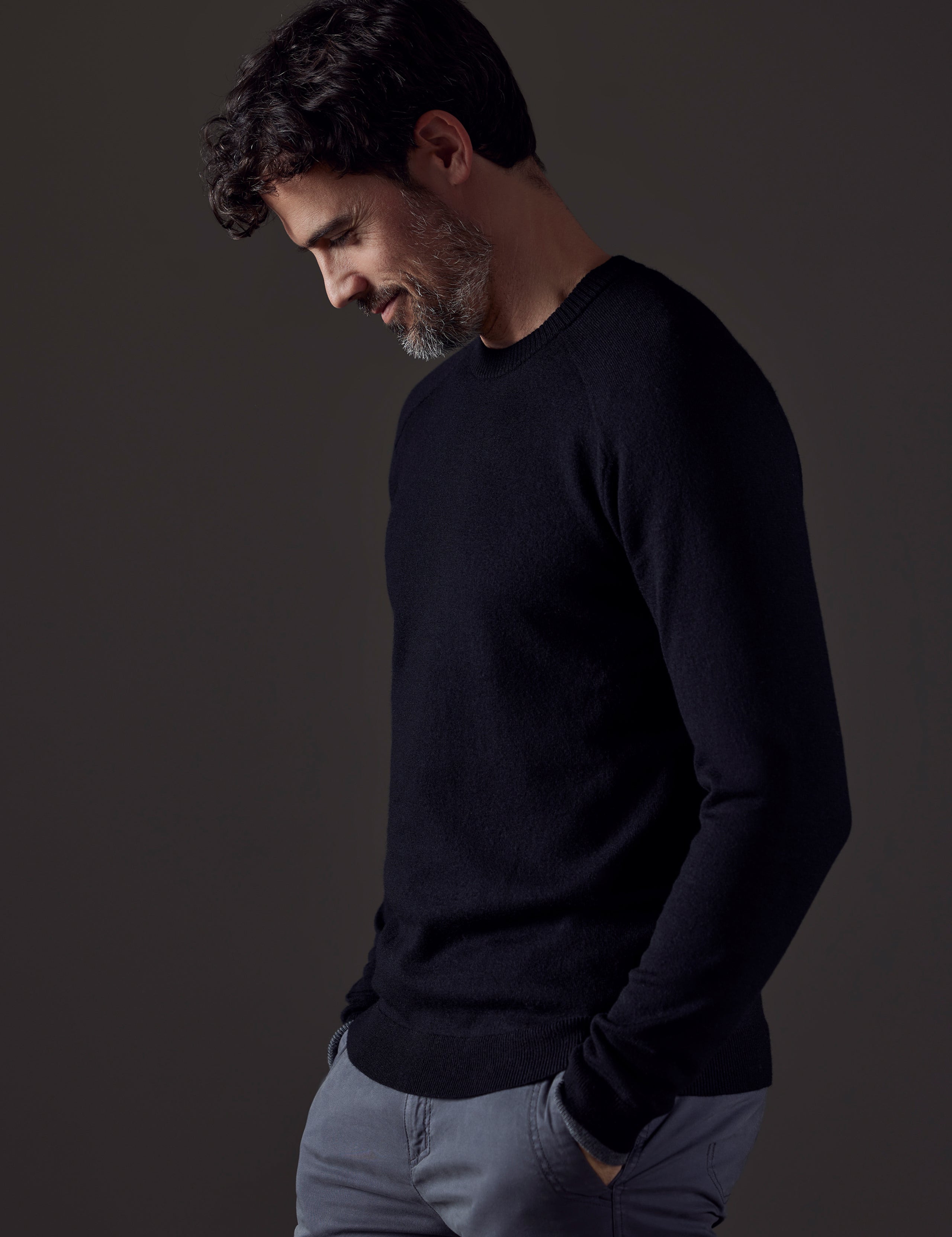 man wearing black sweater from AETHER Apparel